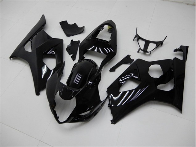 2003-2004 Glossy Black Suzuki GSXR 1000 Motorcycle Fairings Kits UK Factory