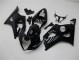 2003-2004 Glossy Black Suzuki GSXR 1000 Motorcycle Fairings Kits UK Factory