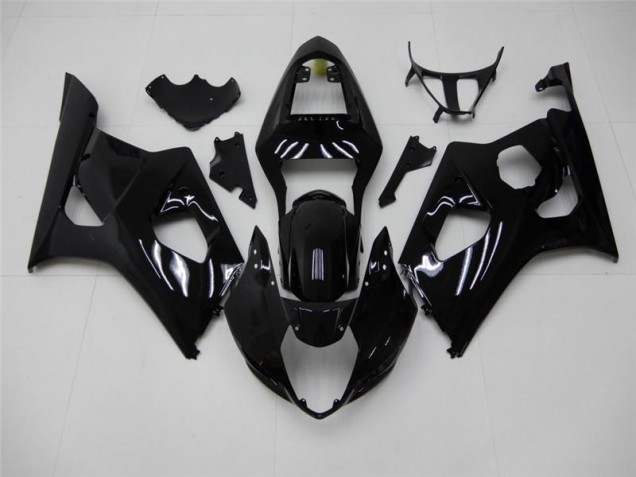 2003-2004 Glossy Black Suzuki GSXR 1000 Motorcycle Fairings Kits UK Factory