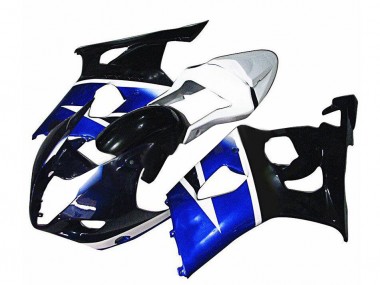 2003-2004 Blue White Suzuki GSXR 1000 Motorcycle Replacement Fairings UK Factory