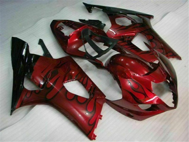 2003-2004 Red Suzuki GSXR 1000 Motorcycle Fairings Kit UK Factory