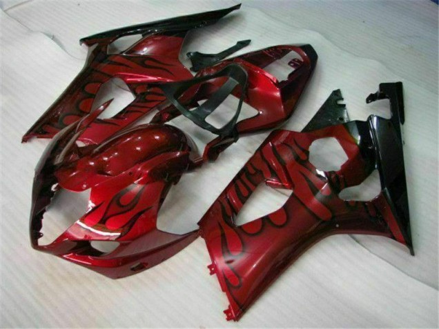 2003-2004 Red Suzuki GSXR 1000 Motorcycle Fairings Kit UK Factory