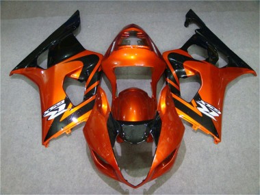 2003-2004 Orange Black Suzuki GSXR 1000 Motorcycle Fairing Kits UK Factory