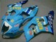 2003-2004 Blue Suzuki GSXR 1000 Bike Fairing Kit UK Factory