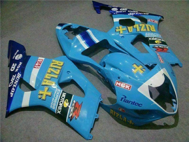 2003-2004 Blue Suzuki GSXR 1000 Bike Fairing Kit UK Factory