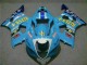 2003-2004 Blue Suzuki GSXR 1000 Bike Fairing Kit UK Factory