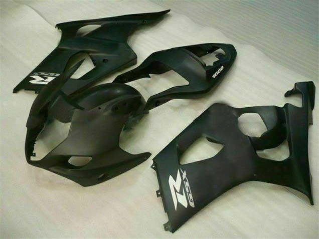 2003-2004 Matte Black Suzuki GSXR 1000 Motorbike Fairing Kits UK Factory