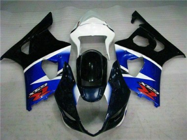 2003-2004 Black Blue Suzuki GSXR 1000 Motorcycle Fairings Kits UK Factory