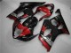 2003-2004 Red Black Suzuki GSXR 1000 Motorcycle Fairing Kits UK Factory