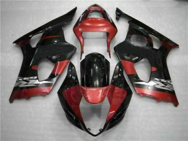 2003-2004 Red Black Suzuki GSXR 1000 Motorcycle Fairing Kits UK Factory