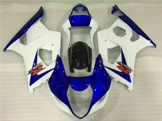 2003-2004 White Blue Suzuki GSXR 1000 Bike Fairings UK Factory