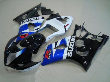 2003-2004 Black Blue White Suzuki GSXR 1000 Motorcycle Fairing Kit UK Factory