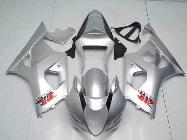 2003-2004 Silver OEM Style Suzuki GSXR 1000 Motorbike Fairing Kits UK Factory