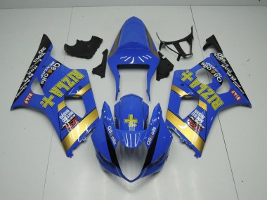 2003-2004 Blue Rizla Suzuki GSXR 1000 Motorcycle Fairings Kits UK Factory