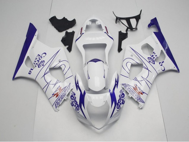 2003-2004 Blue Whie Corona Suzuki GSXR 1000 Moto Fairings UK Factory