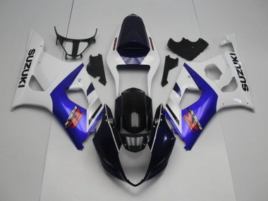 2003-2004 Dark Blue Front and Blue Suzuki GSXR 1000 Motorcycle Replacement Fairings UK Factory