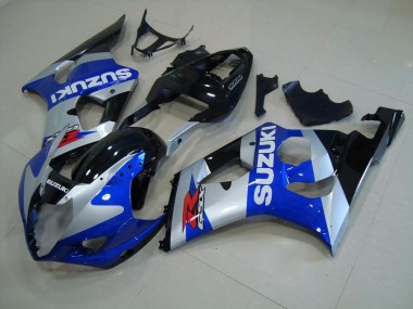 2003-2004 Blue Silver Suzuki GSXR 1000 Motorcyle Fairings UK Factory