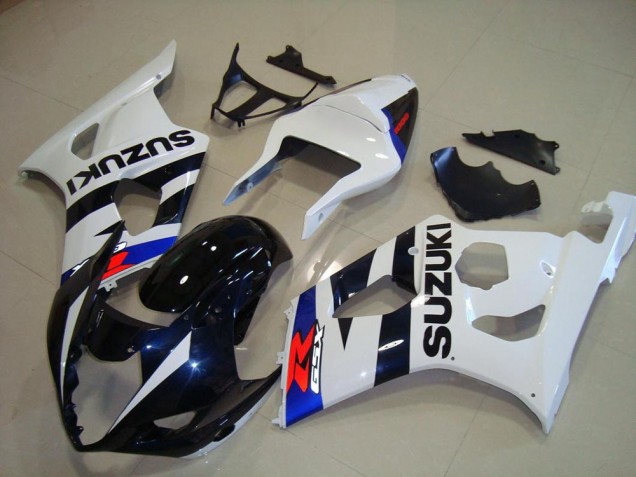 2003-2004 Dark Blue White Suzuki GSXR 1000 Replacement Fairings UK Factory