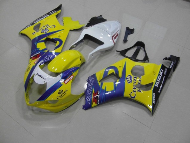 2003-2004 Yellow Corona Suzuki GSXR 1000 Bike Fairing UK Factory