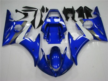 2003-2005 Blue White Yamaha YZF R6 Replacement Fairings UK Factory