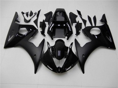 2003-2005 Glossy Matte Black Yamaha YZF R6 Motor Fairings UK Factory