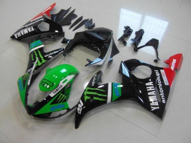 2003-2005 Green Monster Yamaha YZF R6 Replacement Motorcycle Fairings UK Factory