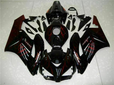 2004-2005 Red Flame Black Honda CBR1000RR Replacement Fairings UK Factory