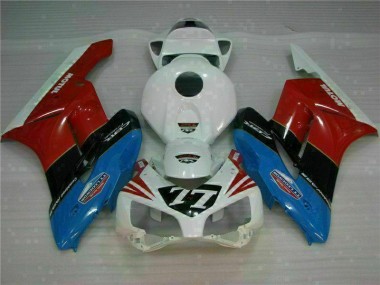 2004-2005 White Red 77 Honda CBR1000RR Motorcycle Fairing Kits UK Factory