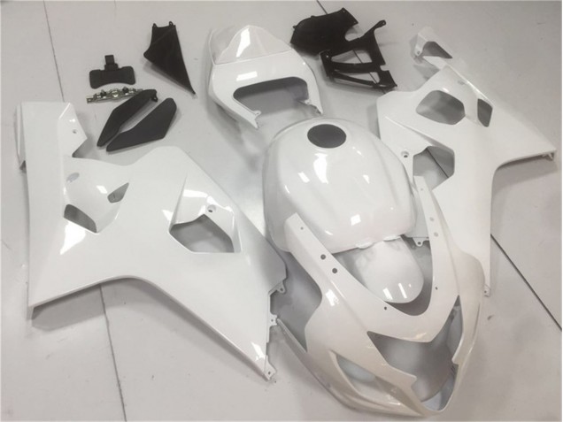 2004-2005 Glossy White Suzuki GSXR 600/750 Moto Fairings UK Factory