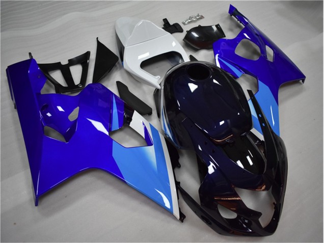 2004-2005 Blue White Suzuki GSXR 600/750 Bike Fairing Kit UK Factory