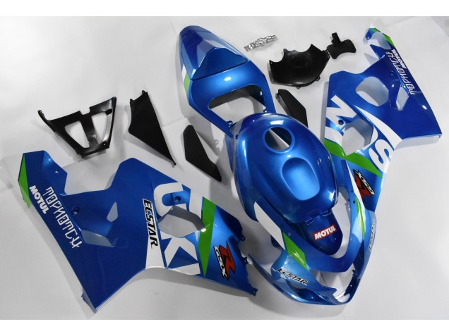 2004-2005 Blue White Suzuki GSXR 600/750 Motorcylce Fairings UK Factory