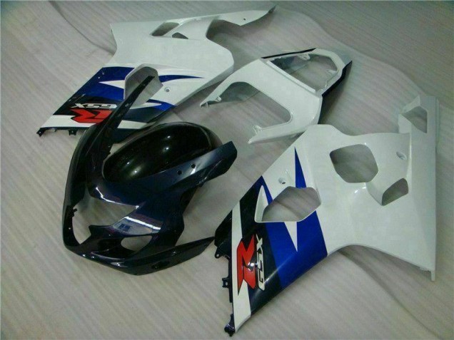 2004-2005 White Black Suzuki GSXR 600/750 Motorcycle Fairing UK Factory