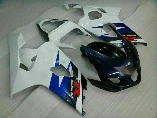 2004-2005 White Black Suzuki GSXR 600/750 Motorcycle Fairing UK Factory