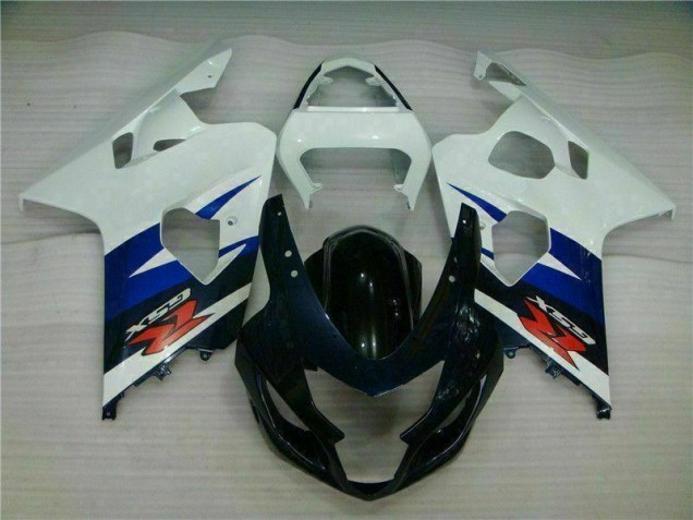 2004-2005 White Black Suzuki GSXR 600/750 Motorcycle Fairing UK Factory