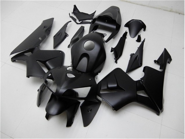 2005-2006 Matte Black Honda CBR600RR Motorcycle Fairing Kits & Bodywork UK Factory