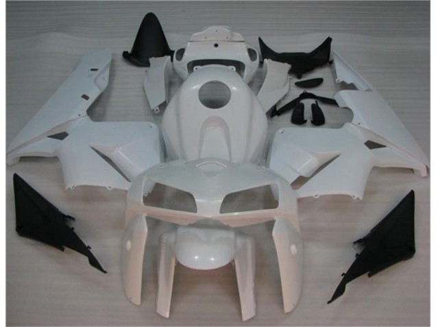 2005-2006 White Honda CBR600RR Bike Fairing Kit UK Factory