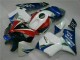 2005-2006 White Blue Honda CBR600RR Moto Fairings UK Factory