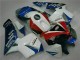 2005-2006 White Blue Honda CBR600RR Moto Fairings UK Factory