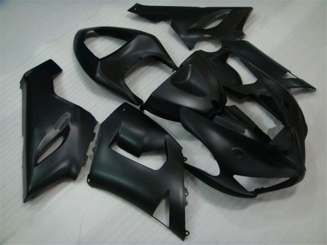 2005-2006 Matte Black Kawasaki ZX6R Bike Fairing UK Factory