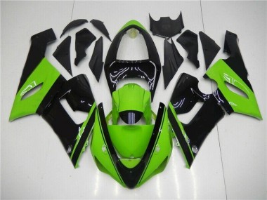 2005-2006 Green Black Kawasaki ZX6R Motor Fairings UK Factory