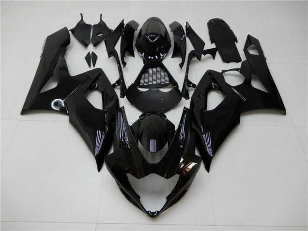 2005-2006 Glossy Black Suzuki GSXR 1000 Bike Fairings UK Factory