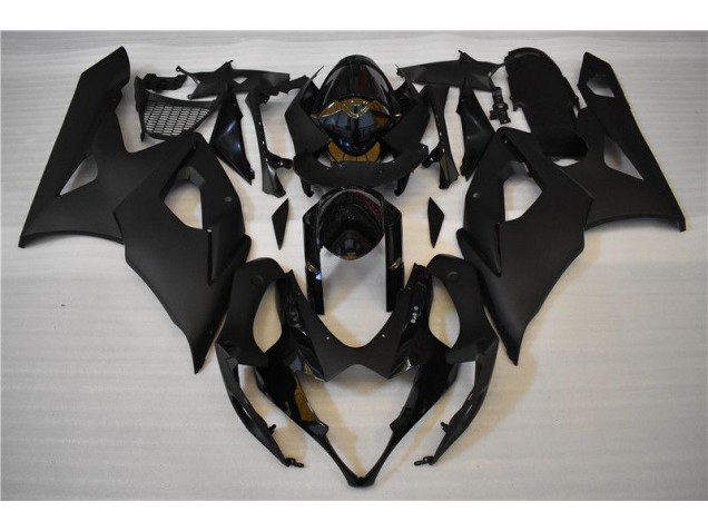 2005-2006 Glossy Matte Black Suzuki GSXR 1000 Motor Bike Fairings UK Factory