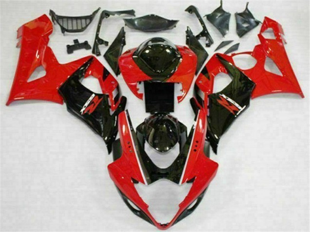 2005-2006 Red Black Suzuki GSXR 1000 Motorcycle Fairings UK Factory