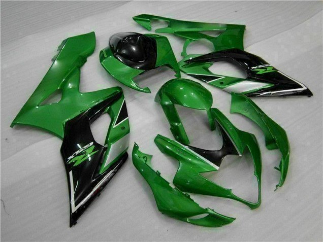 2005-2006 Green Suzuki GSXR 1000 Replacement Motorcycle Fairings UK Factory