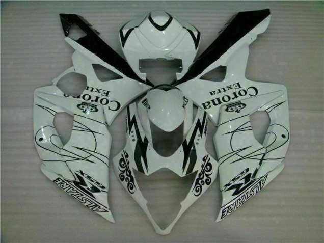 2005-2006 White Suzuki GSXR 1000 Motorbike Fairing Kits UK Factory