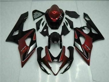 2005-2006 Red Black Suzuki GSXR 1000 Motorbike Fairings UK Factory