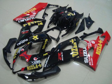 2005-2006 Black Red Rizla Suzuki GSXR 1000 Motorcycle Replacement Fairings UK Factory