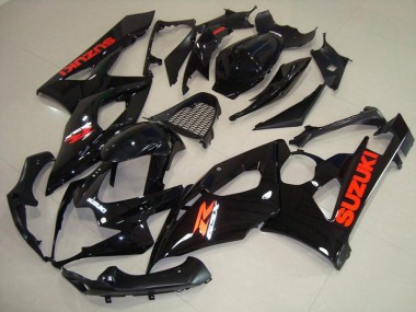 2005-2006 Glossy Black Red Sticker Suzuki GSXR 1000 Bike Fairing UK Factory