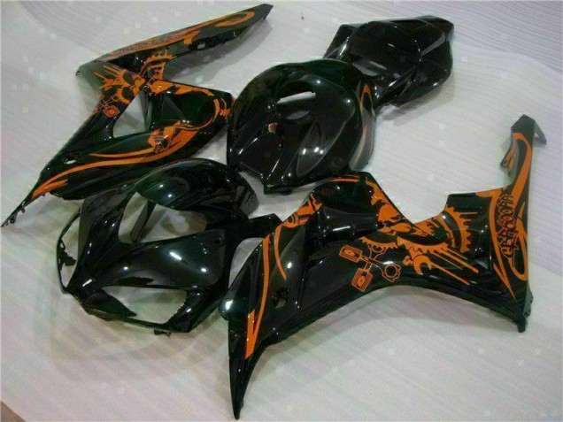 2006-2007 Brown Black Honda CBR1000RR Motorbike Fairing Kits UK Factory