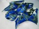 2006-2007 Yellow Flame Blue Honda CBR1000RR Replacement Fairings UK Factory